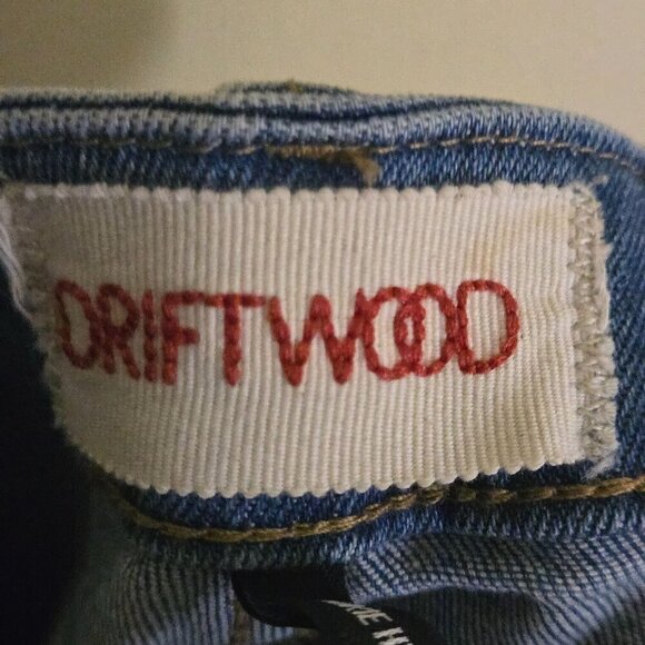 Driftwood Jackie High Rise Skinny Daisy Embroidered Jeans Size 28 - Picture 6 of 8